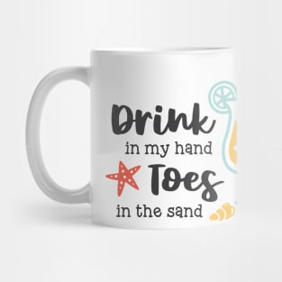 Drink In Hand Toes In Sand Mug